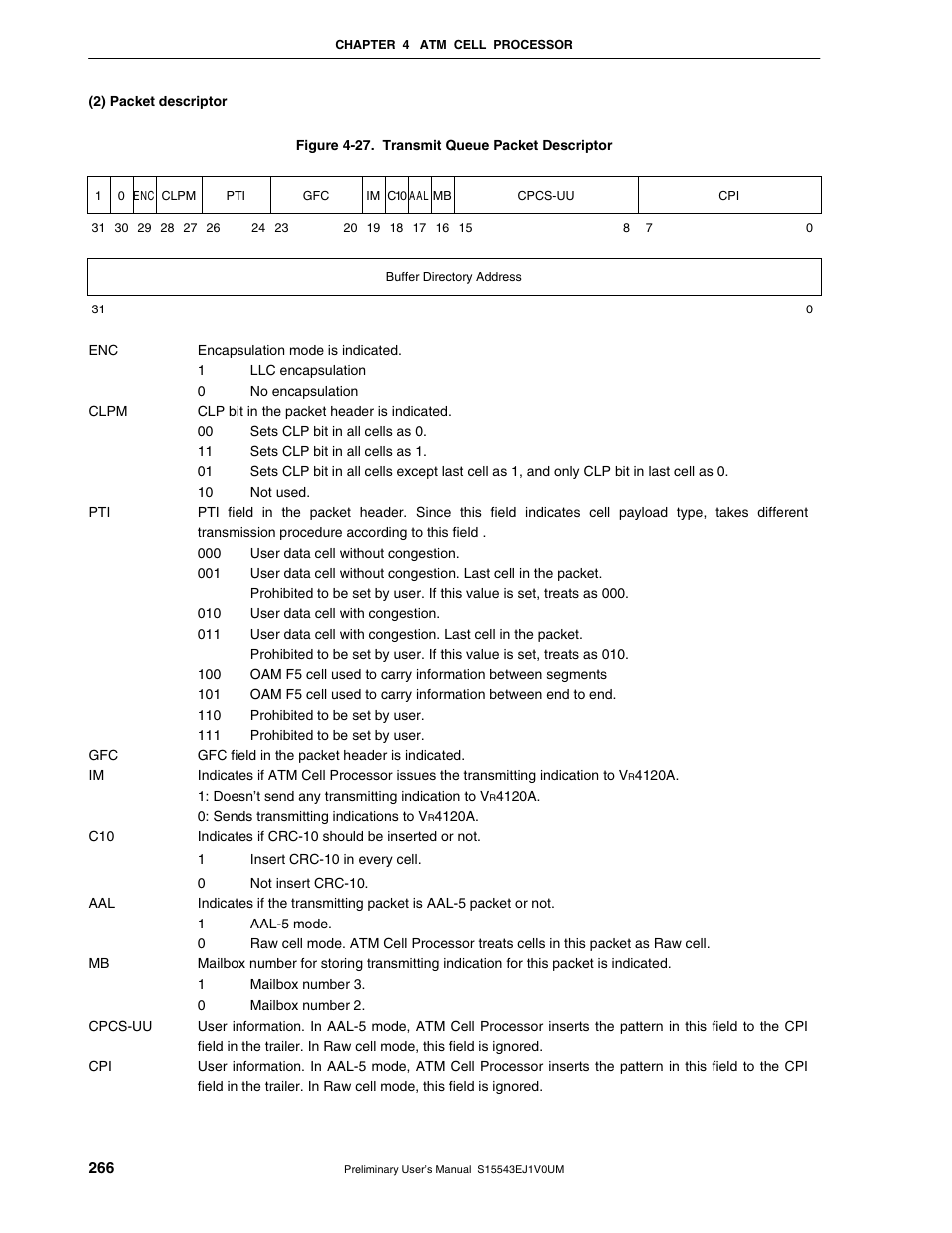 NEC Network Controller uPD98502 User Manual | Page 266 / 595