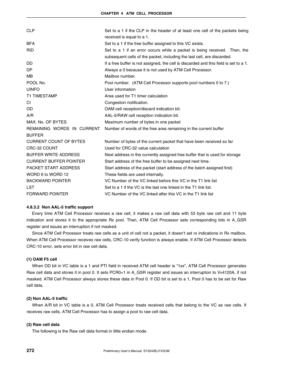 NEC Network Controller uPD98502 User Manual | Page 272 / 595