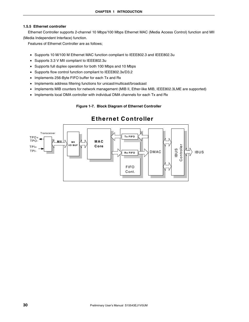 5 ethernet controller | NEC Network Controller uPD98502 User Manual | Page 30 / 595