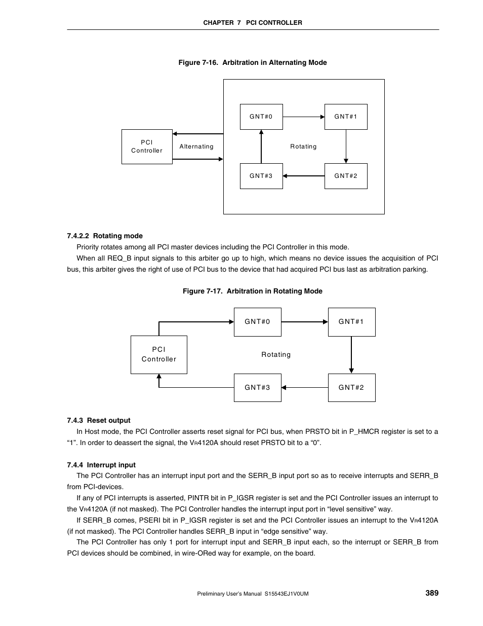 3 reset output, 4 interrupt input | NEC Network Controller uPD98502 User Manual | Page 389 / 595