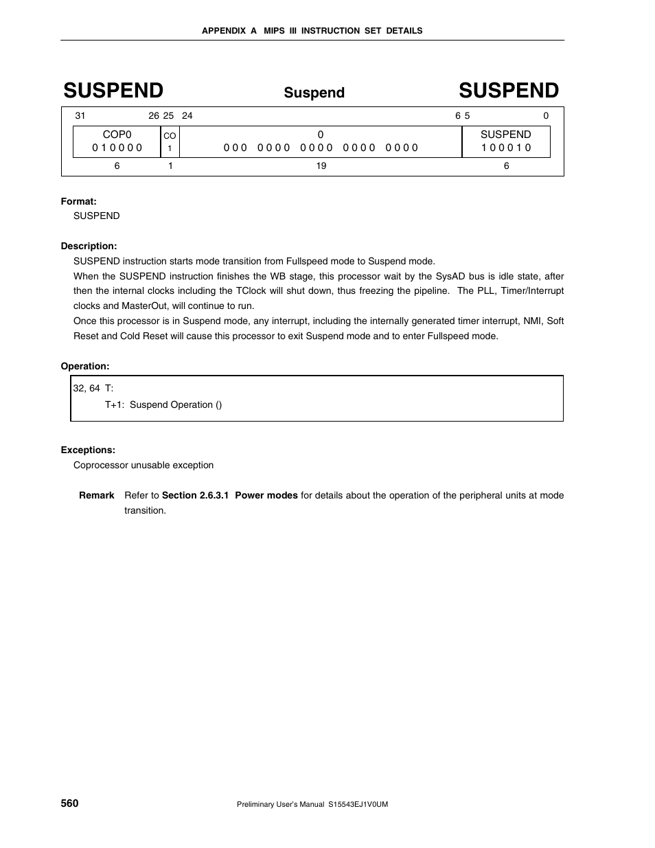 Suspend | NEC Network Controller uPD98502 User Manual | Page 560 / 595