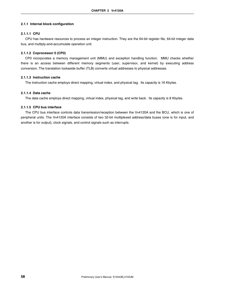 1 internal block configuration | NEC Network Controller uPD98502 User Manual | Page 58 / 595
