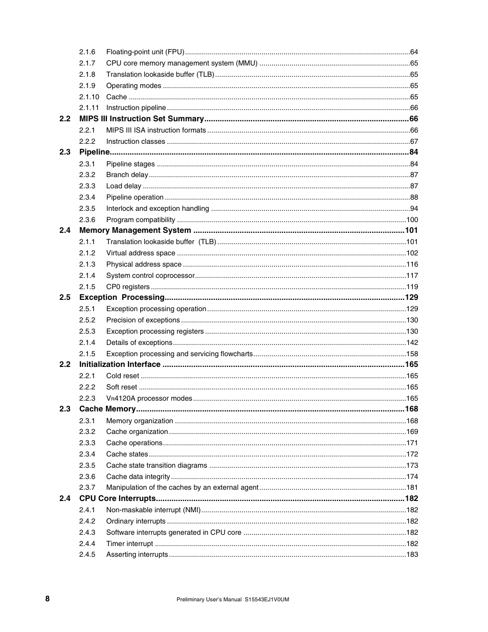 NEC Network Controller uPD98502 User Manual | Page 8 / 595