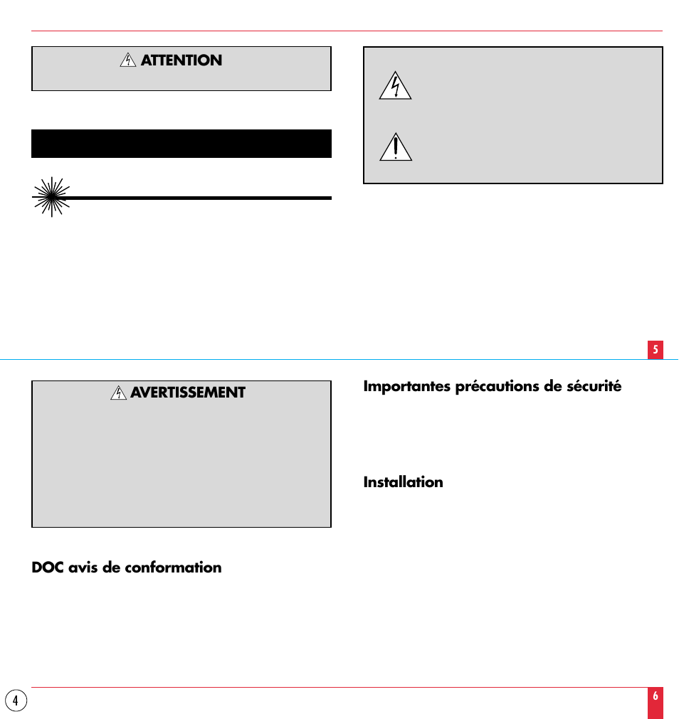 Attention | NEC MT1000 User Manual | Page 4 / 44