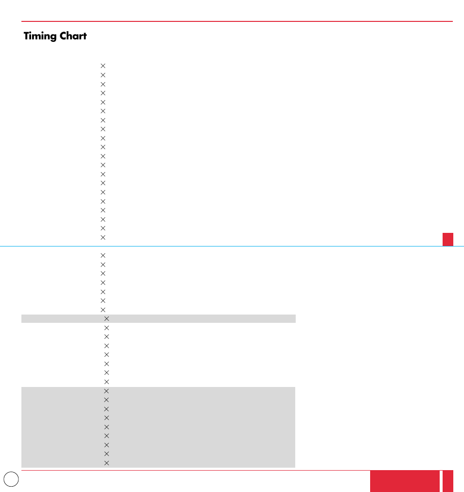 Timing chart | NEC MT1000 User Manual | Page 41 / 44