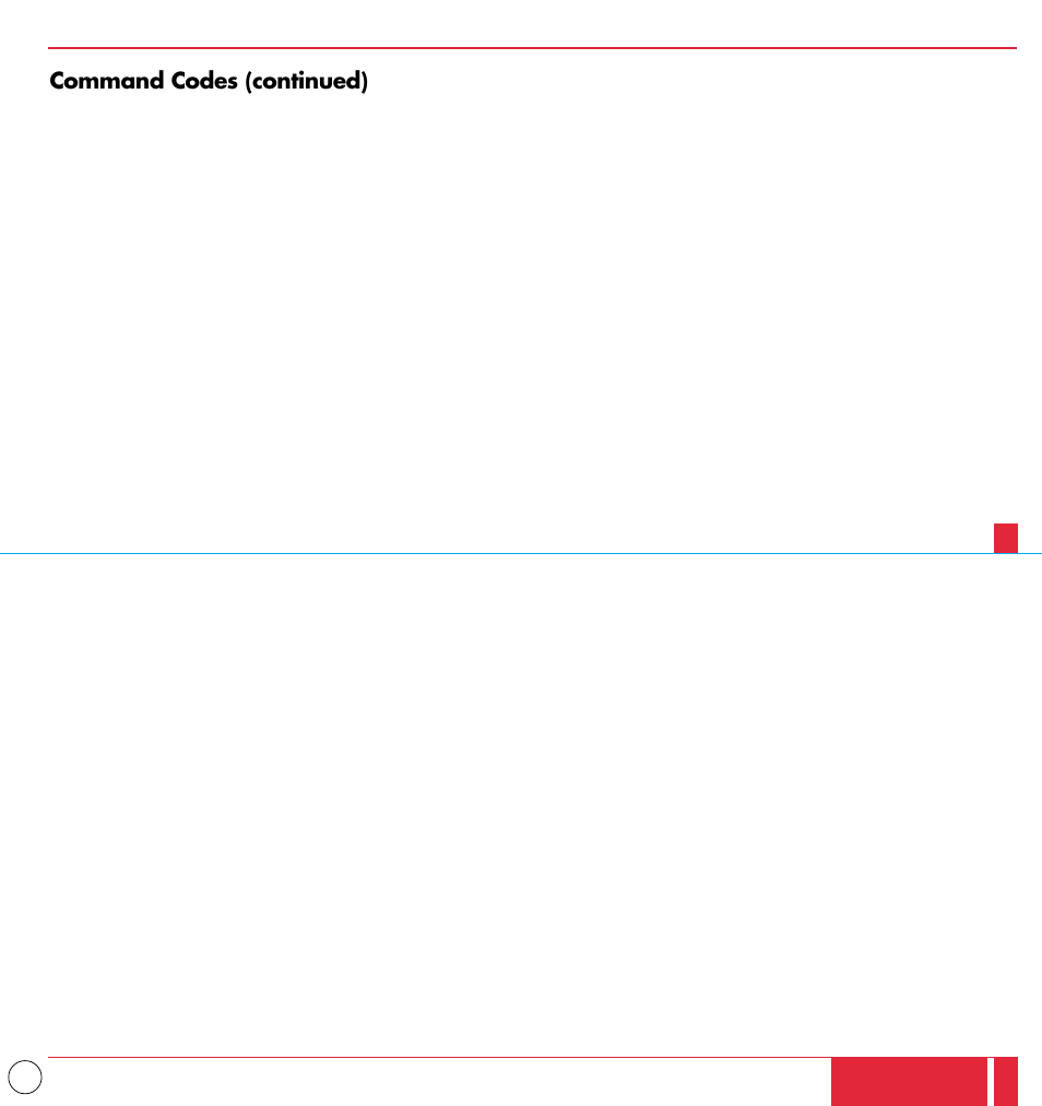 Command codes (continued) | NEC MT1000 User Manual | Page 43 / 44