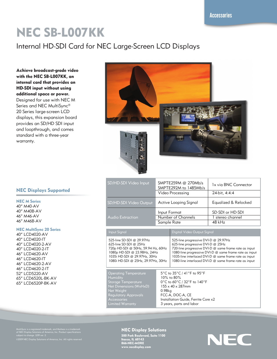 NEC SB-L007KK User Manual | 1 page