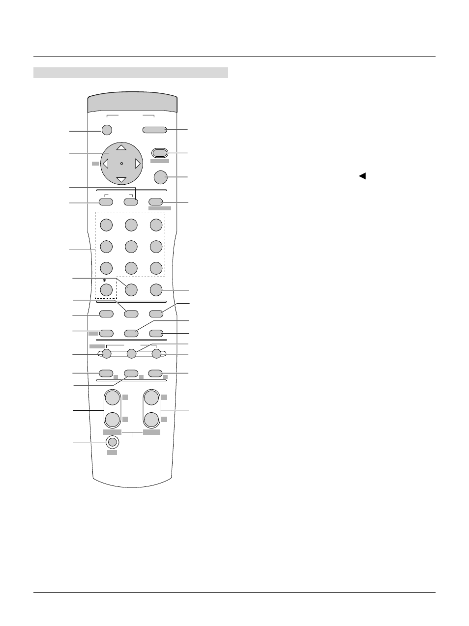 Remote control | NEC XT5000 User Manual | Page 12 / 46