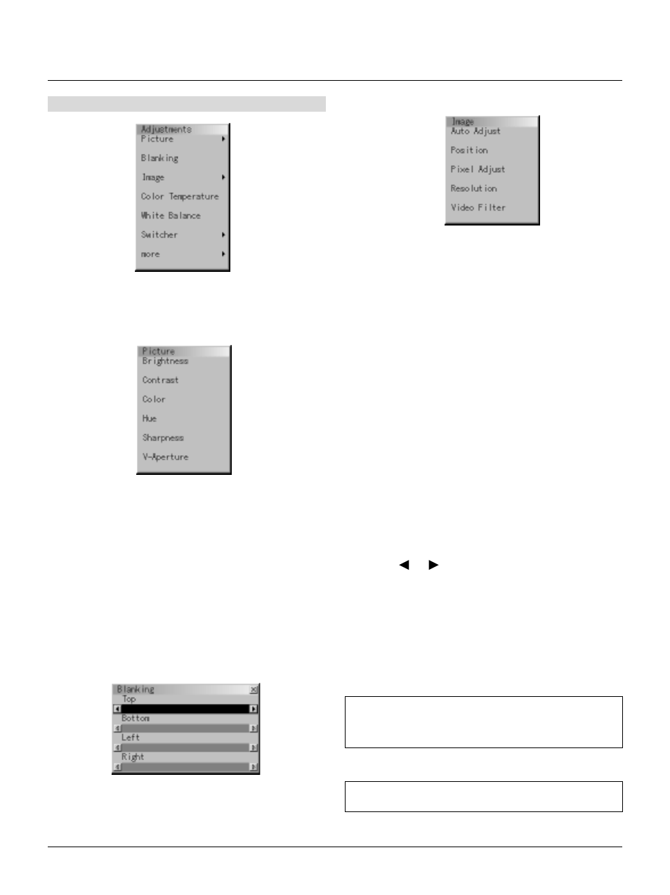 Adjustments | NEC XT5000 User Manual | Page 34 / 46