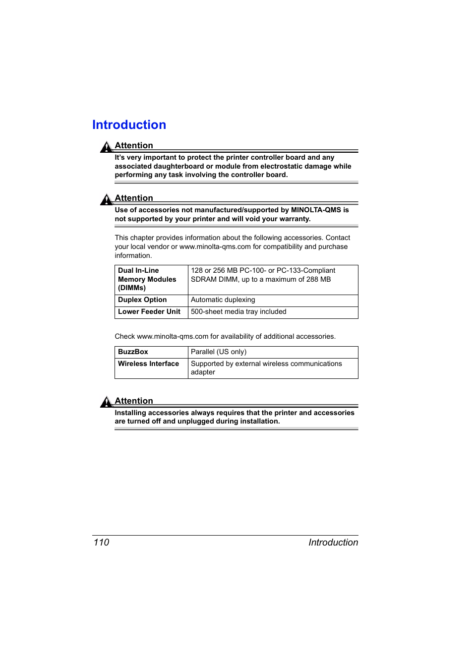 Introduction, Introduction 110 | NEC 2300 DL User Manual | Page 118 / 172