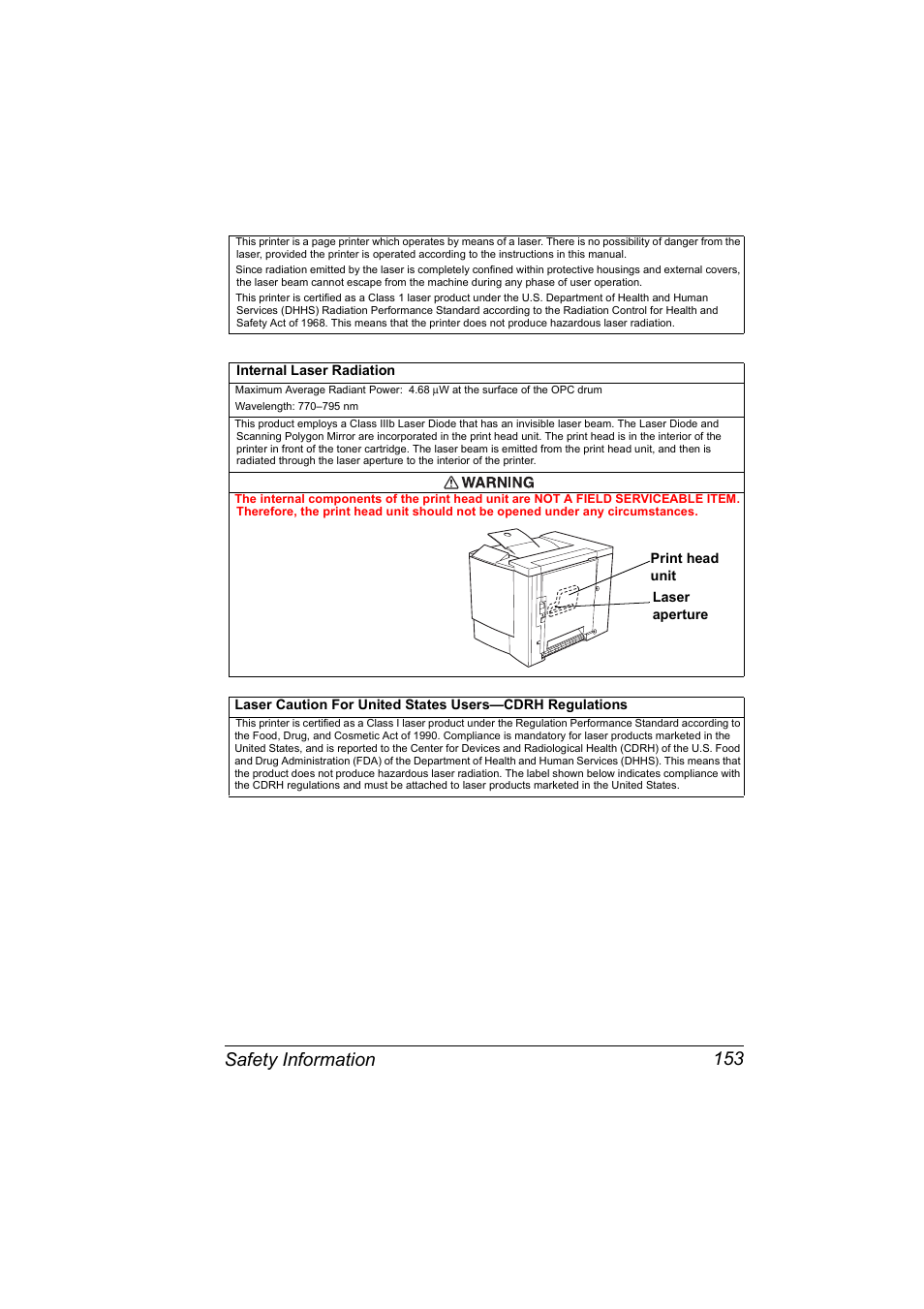 Safety information 153 | NEC 2300 DL User Manual | Page 161 / 172