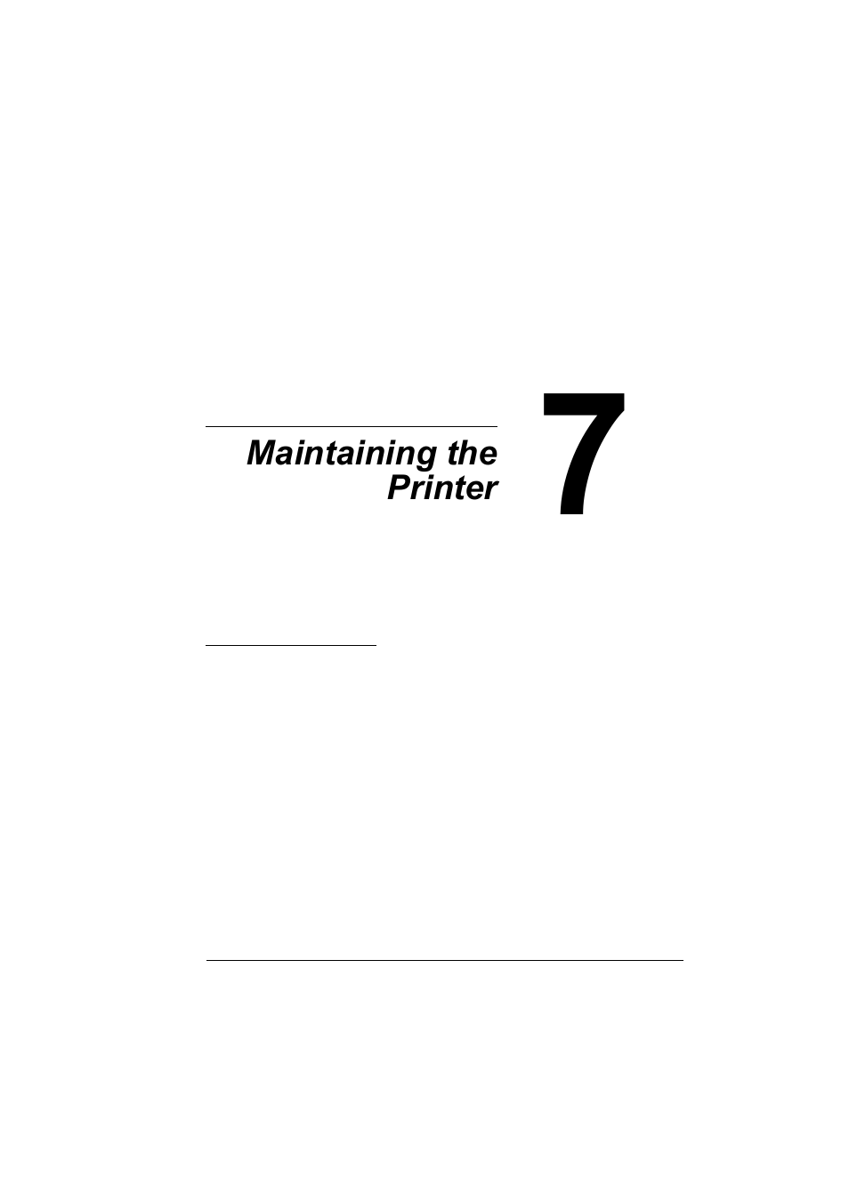 Ch.7 maintaining the printer, 7 maintaining the printer | NEC 2300 DL User Manual | Page 71 / 172