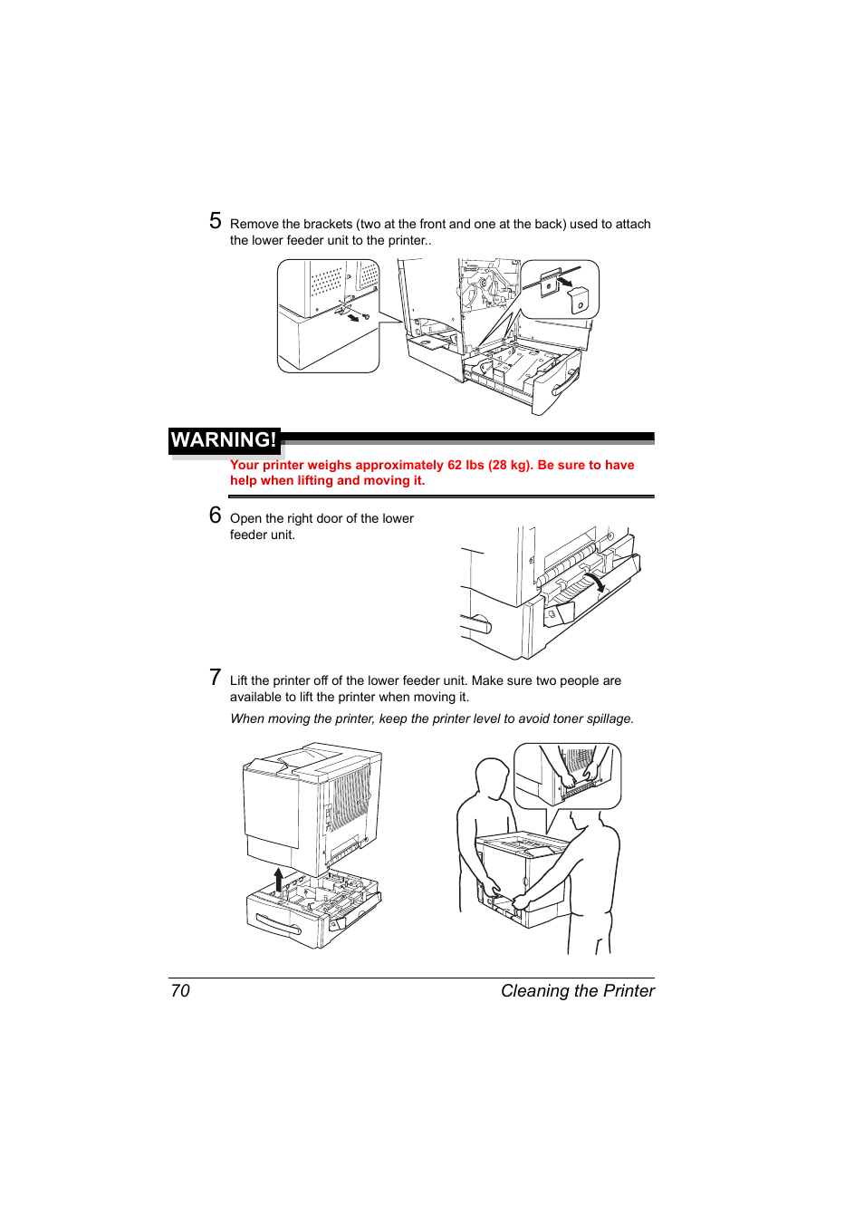 Warning | NEC 2300 DL User Manual | Page 78 / 172