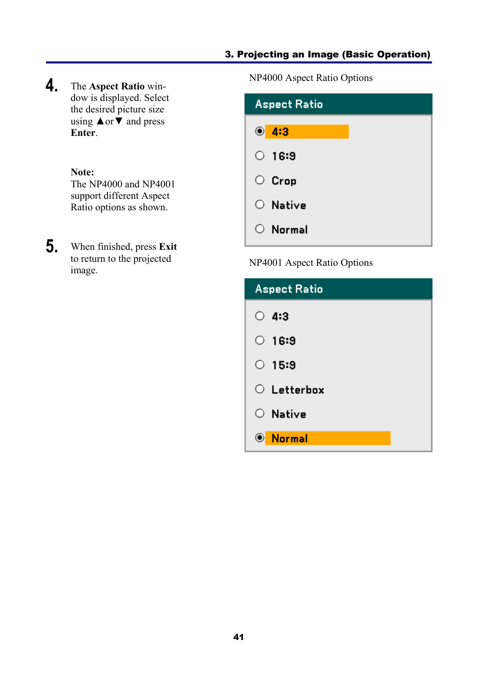 NEC NP4001/NP4000 User Manual | Page 53 / 151