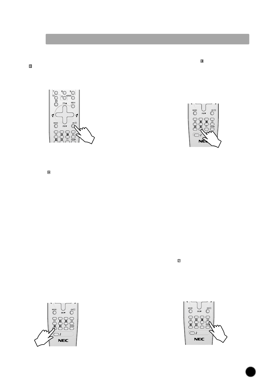 Useful teletext functions | NEC PF32WT100 User Manual | Page 20 / 23