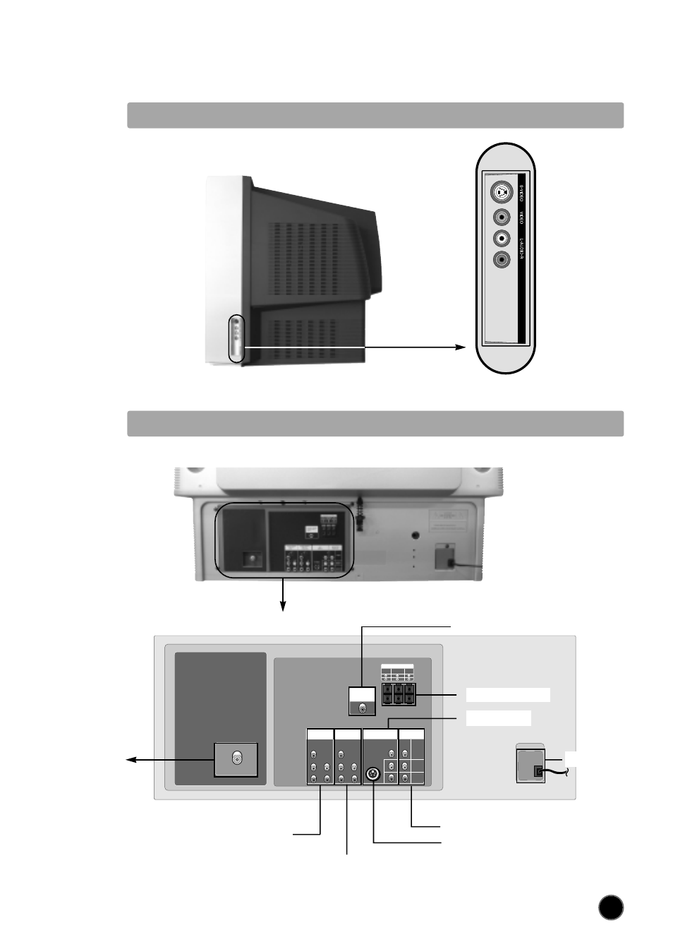 Main body (side) main body (back) | NEC PF32WT100 User Manual | Page 6 / 23