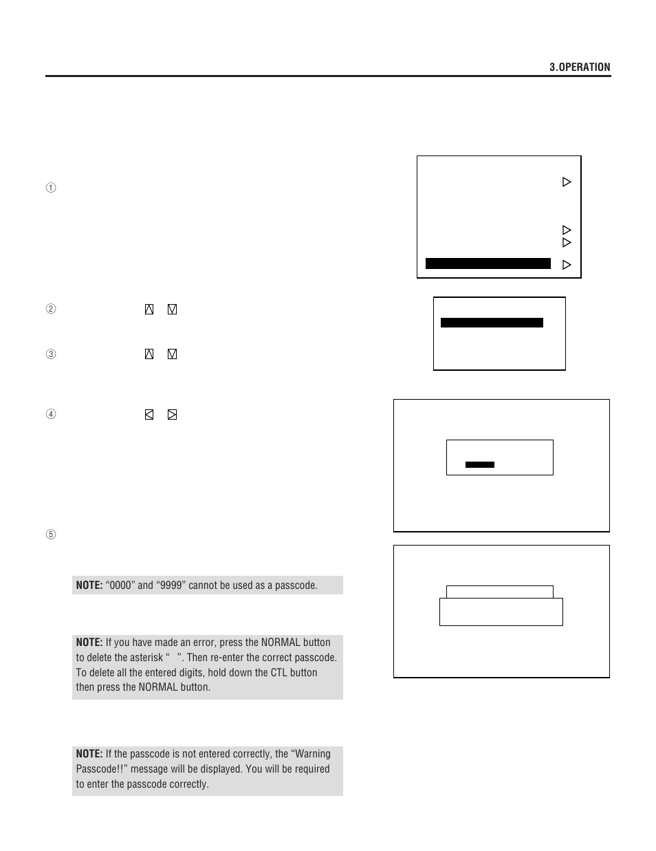 Registering passcode | NEC XL-6500G User Manual | Page 53 / 82