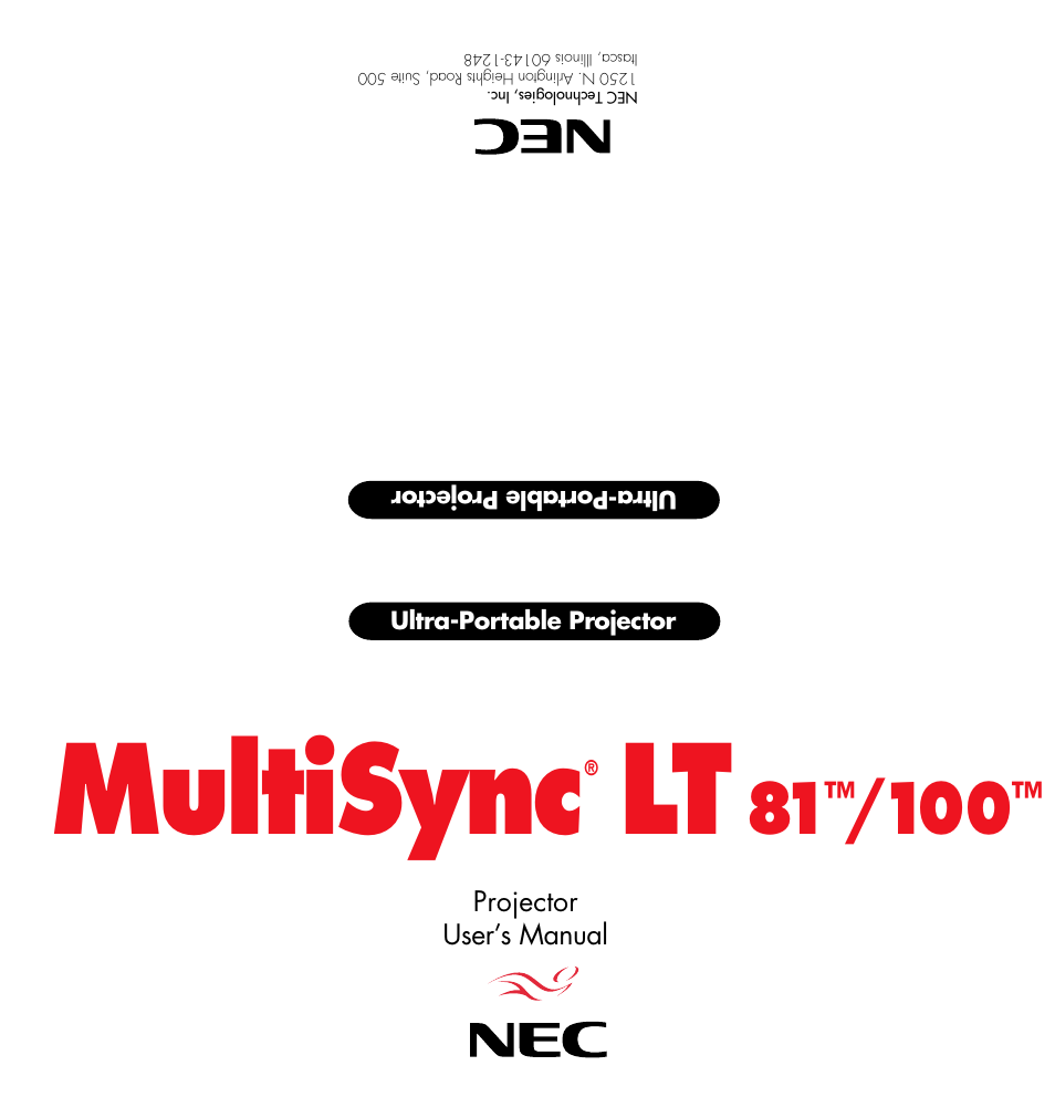 NEC LT81 User Manual | 55 pages