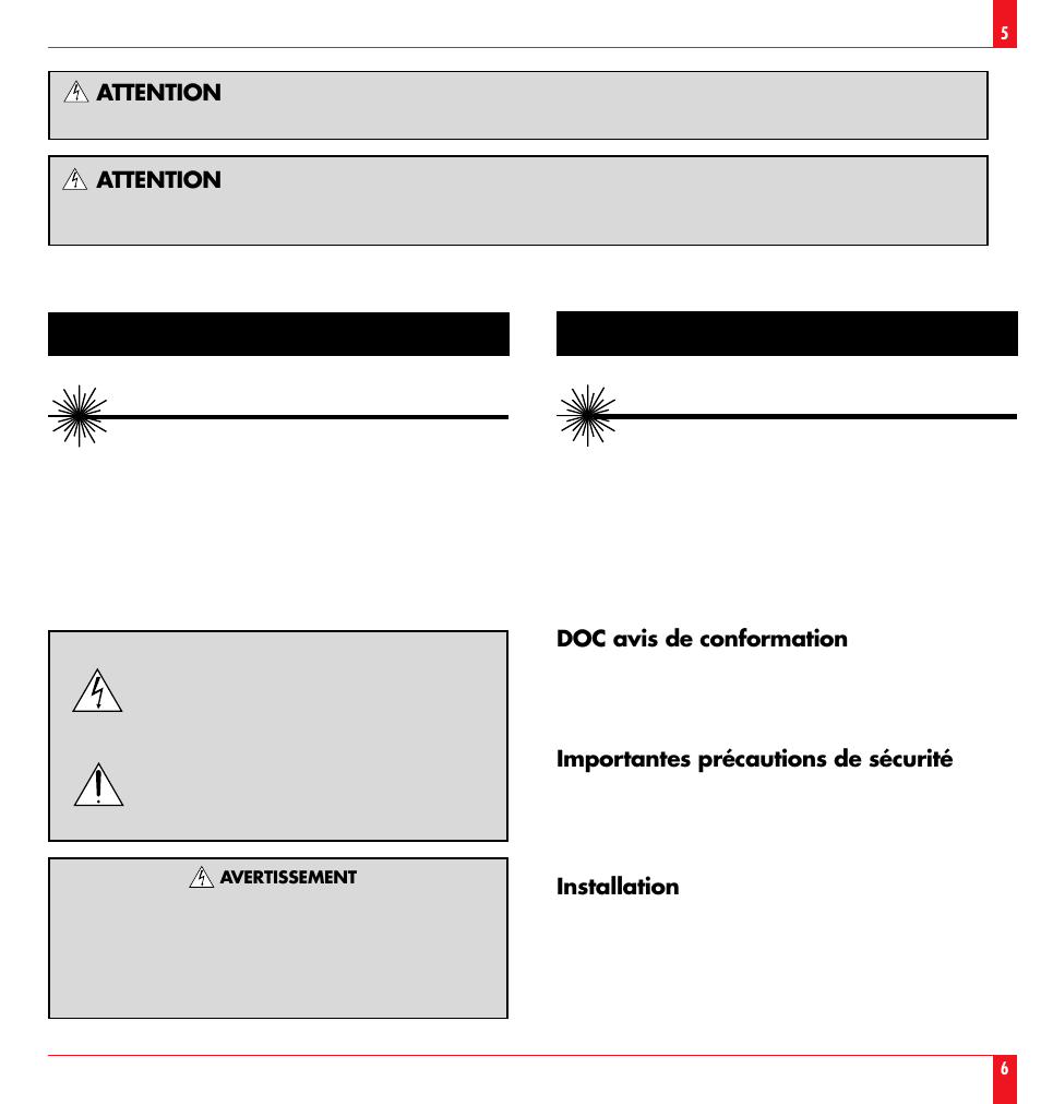Attention | NEC LT81 User Manual | Page 4 / 55