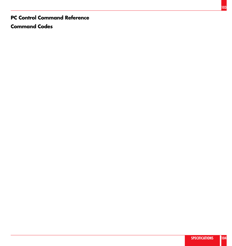 Pc control command reference command codes | NEC LT81 User Manual | Page 53 / 55