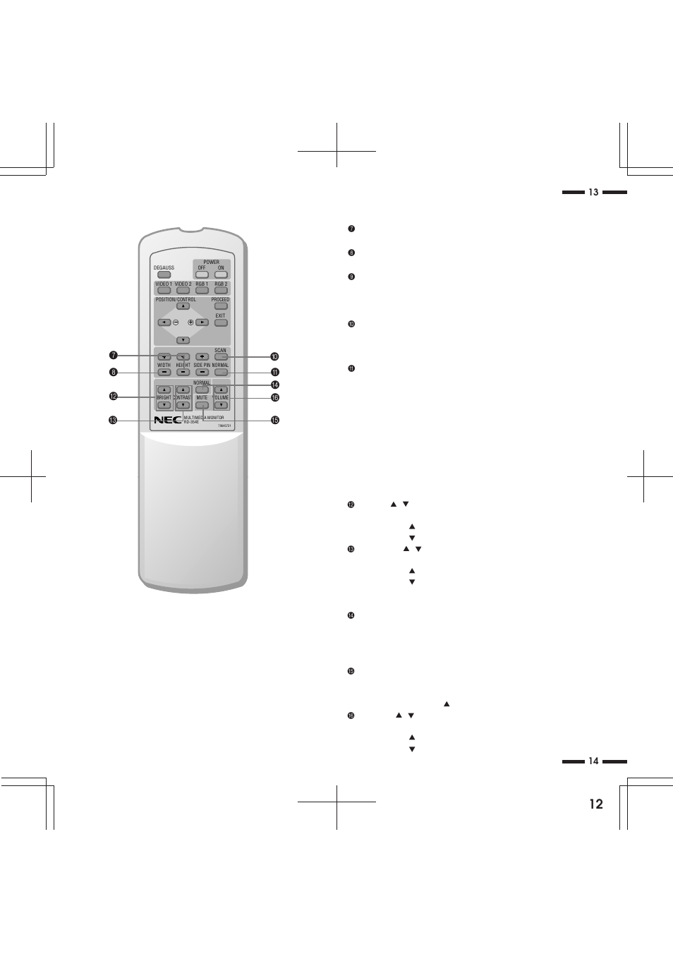 NEC XP29 Xtra User Manual | Page 12 / 40