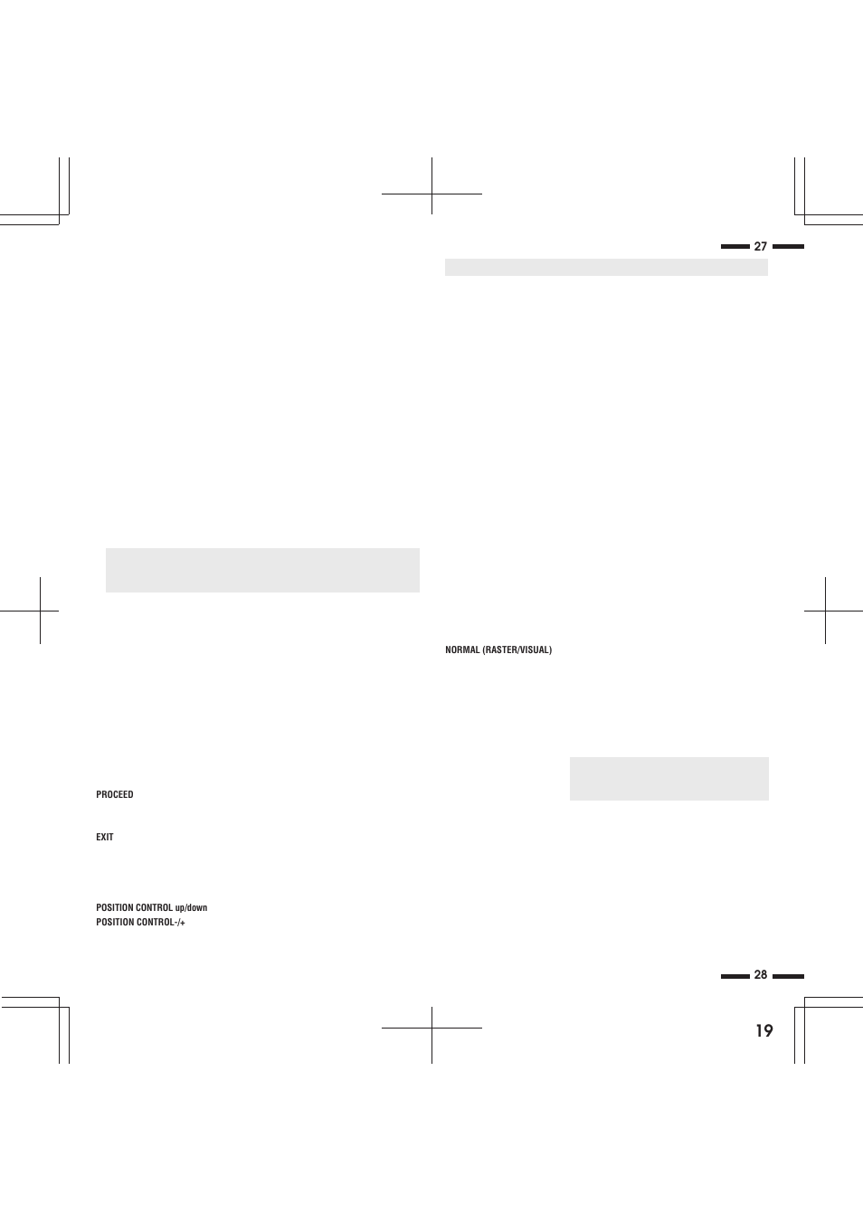 Operation | NEC XP29 Xtra User Manual | Page 19 / 40