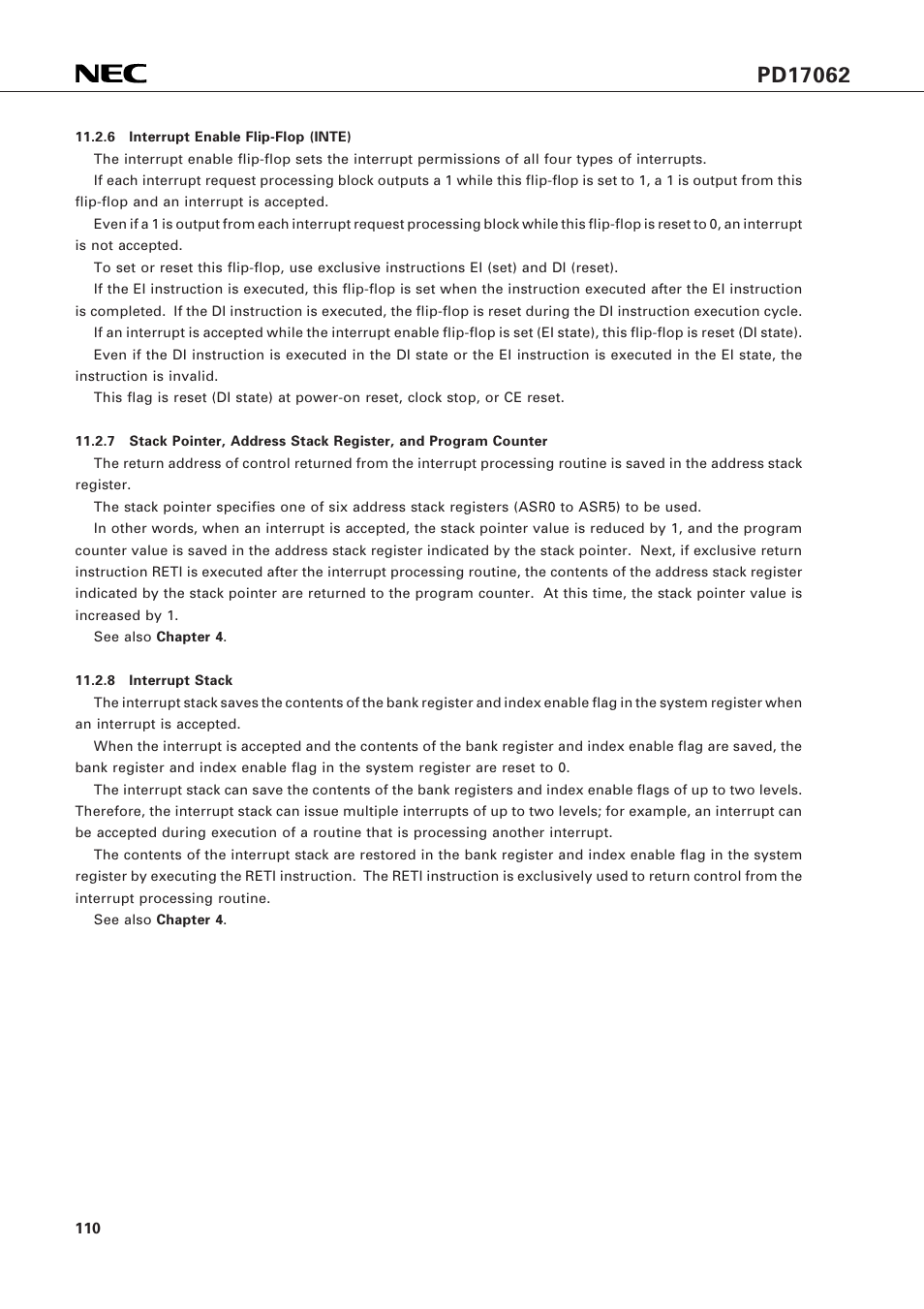 NEC PD17062 User Manual | Page 110 / 296