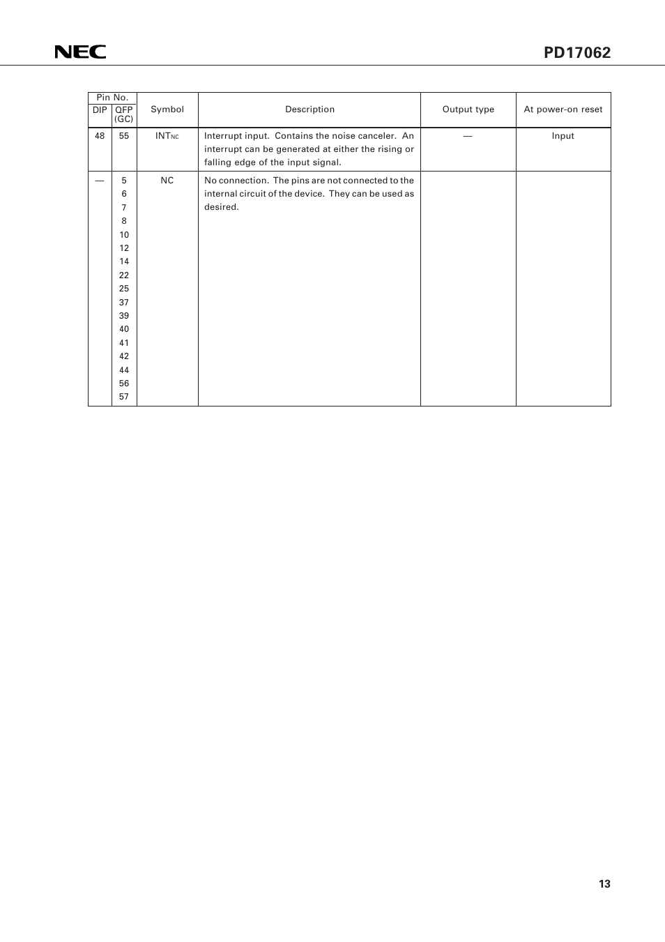 NEC PD17062 User Manual | Page 13 / 296