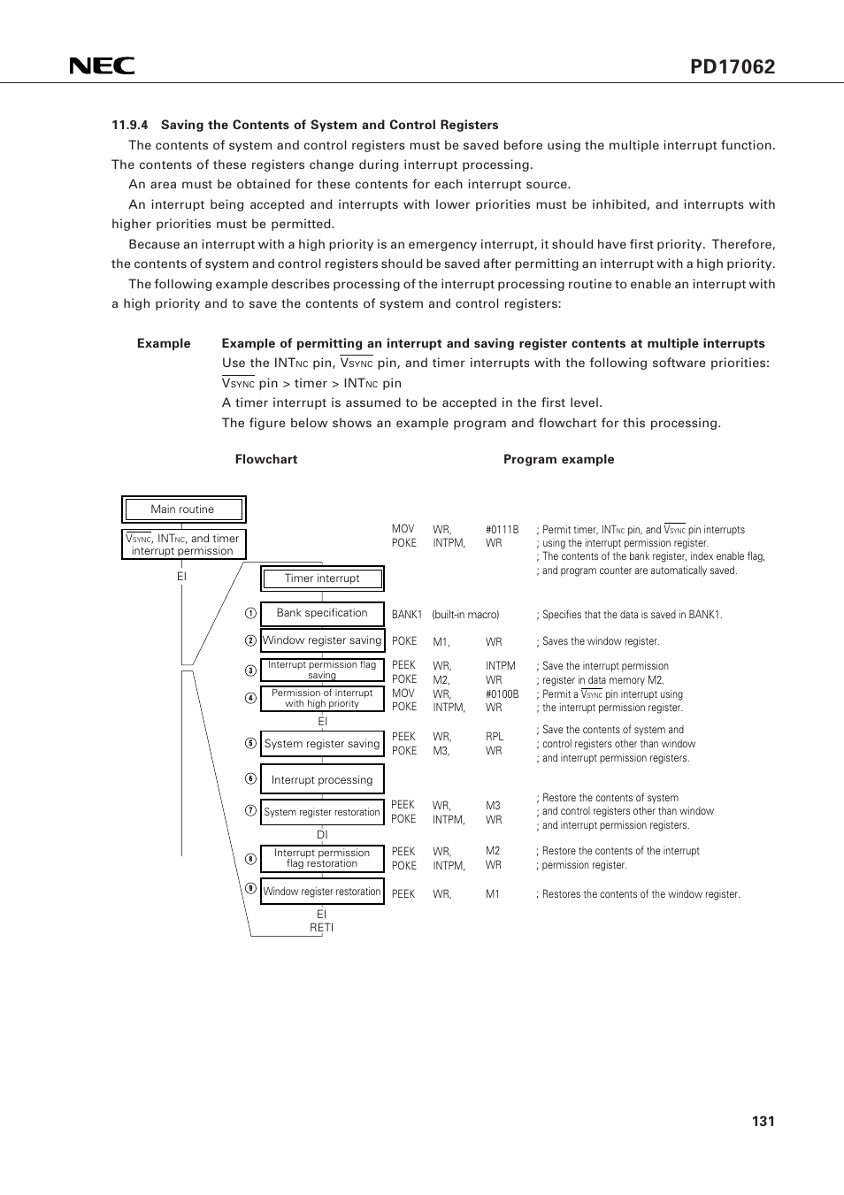 NEC PD17062 User Manual | Page 131 / 296