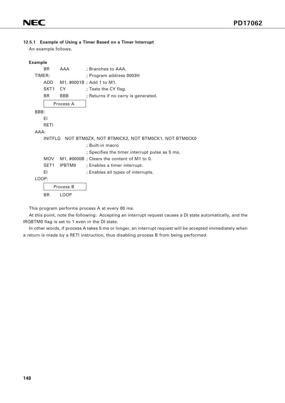 NEC PD17062 User Manual | Page 148 / 296