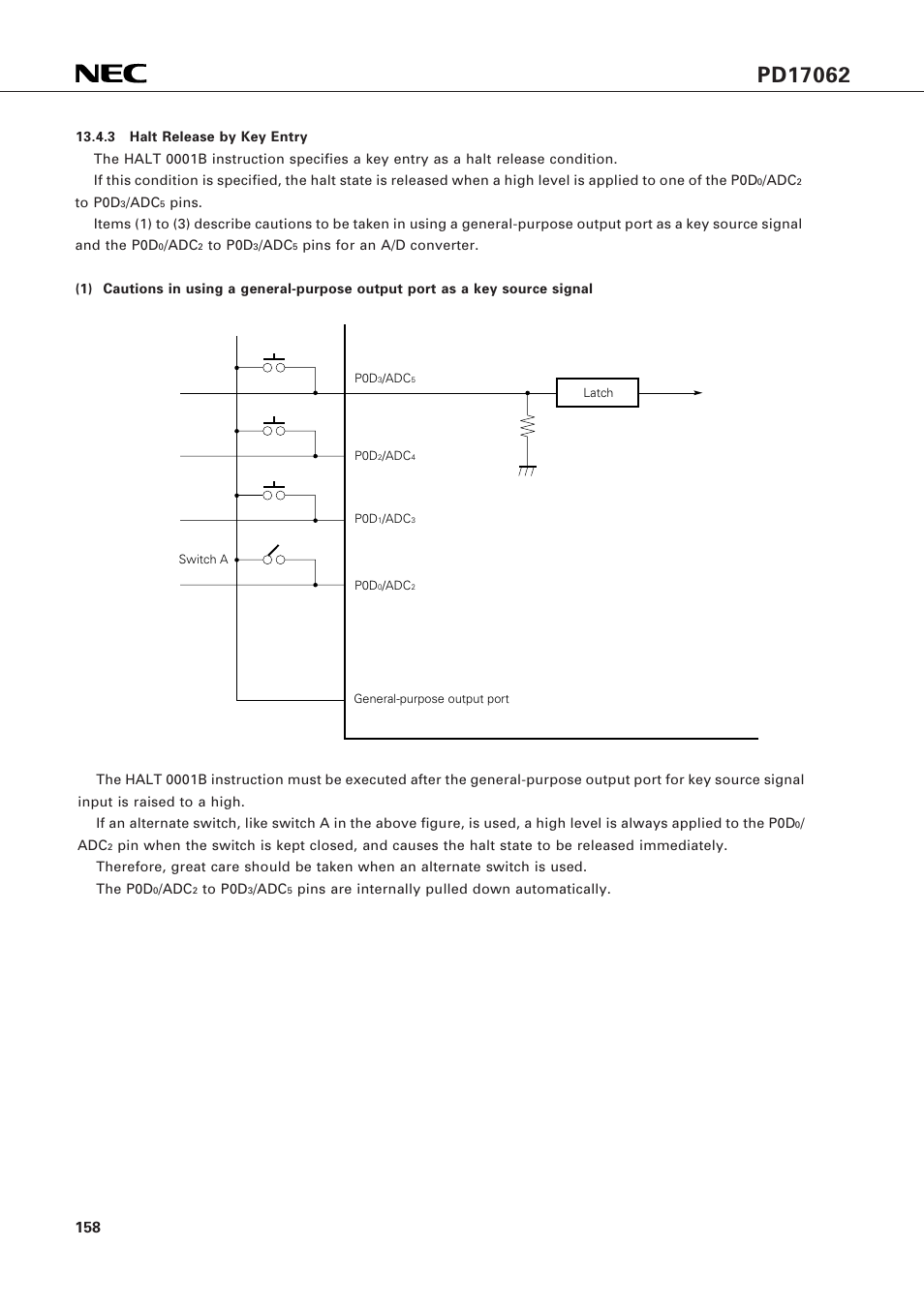 NEC PD17062 User Manual | Page 158 / 296