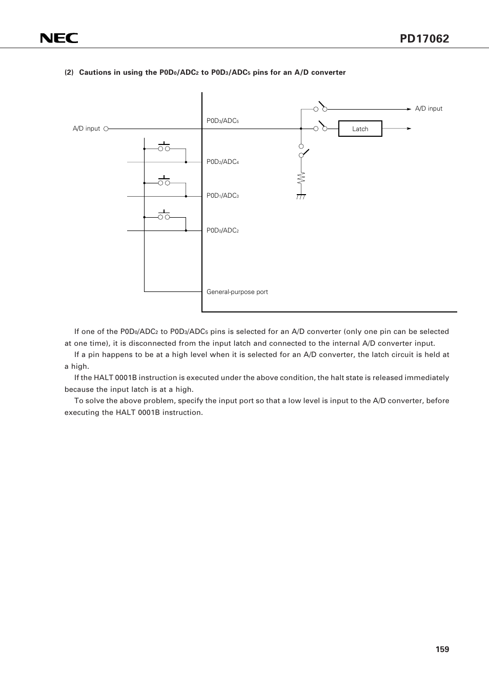 NEC PD17062 User Manual | Page 159 / 296