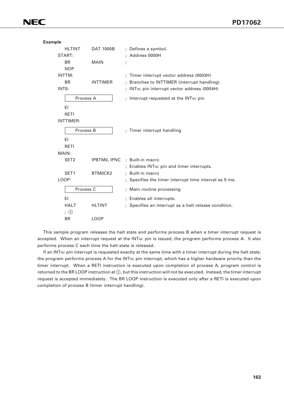NEC PD17062 User Manual | Page 163 / 296