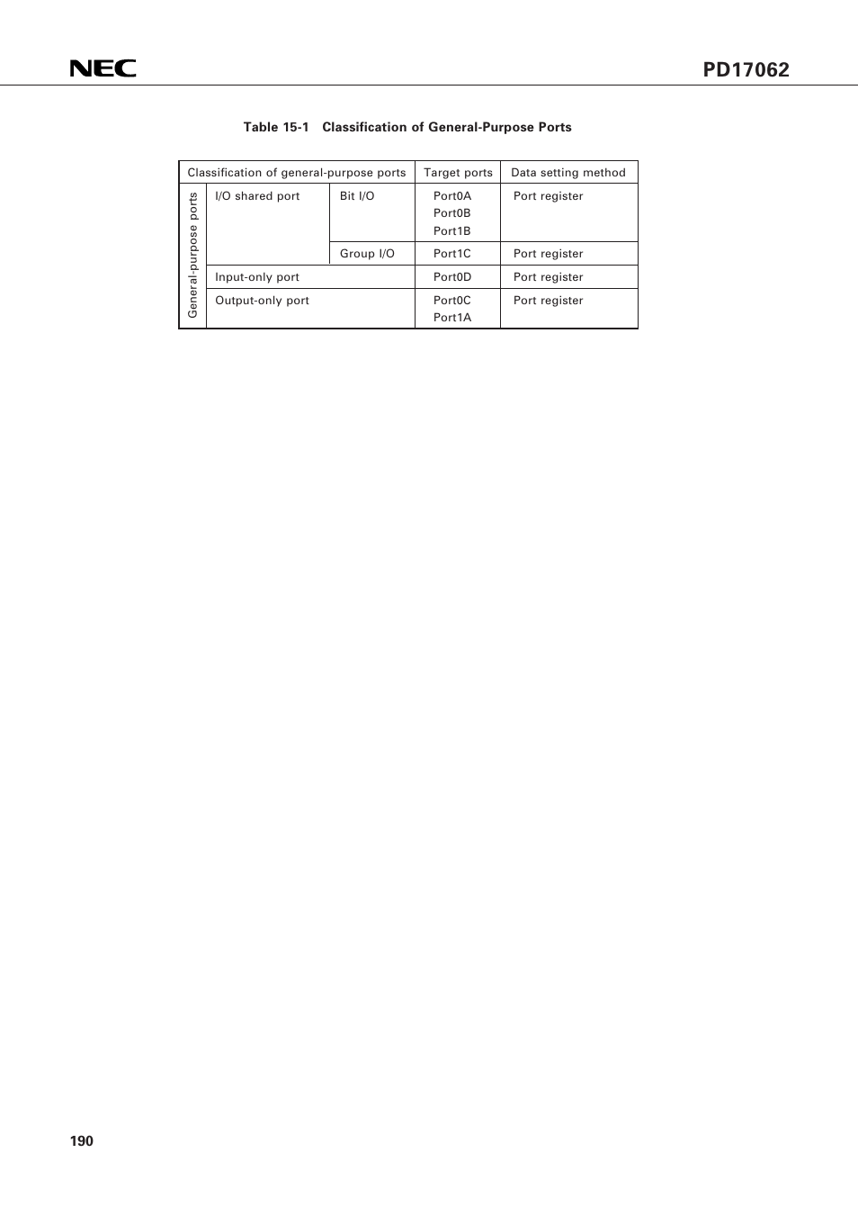NEC PD17062 User Manual | Page 190 / 296