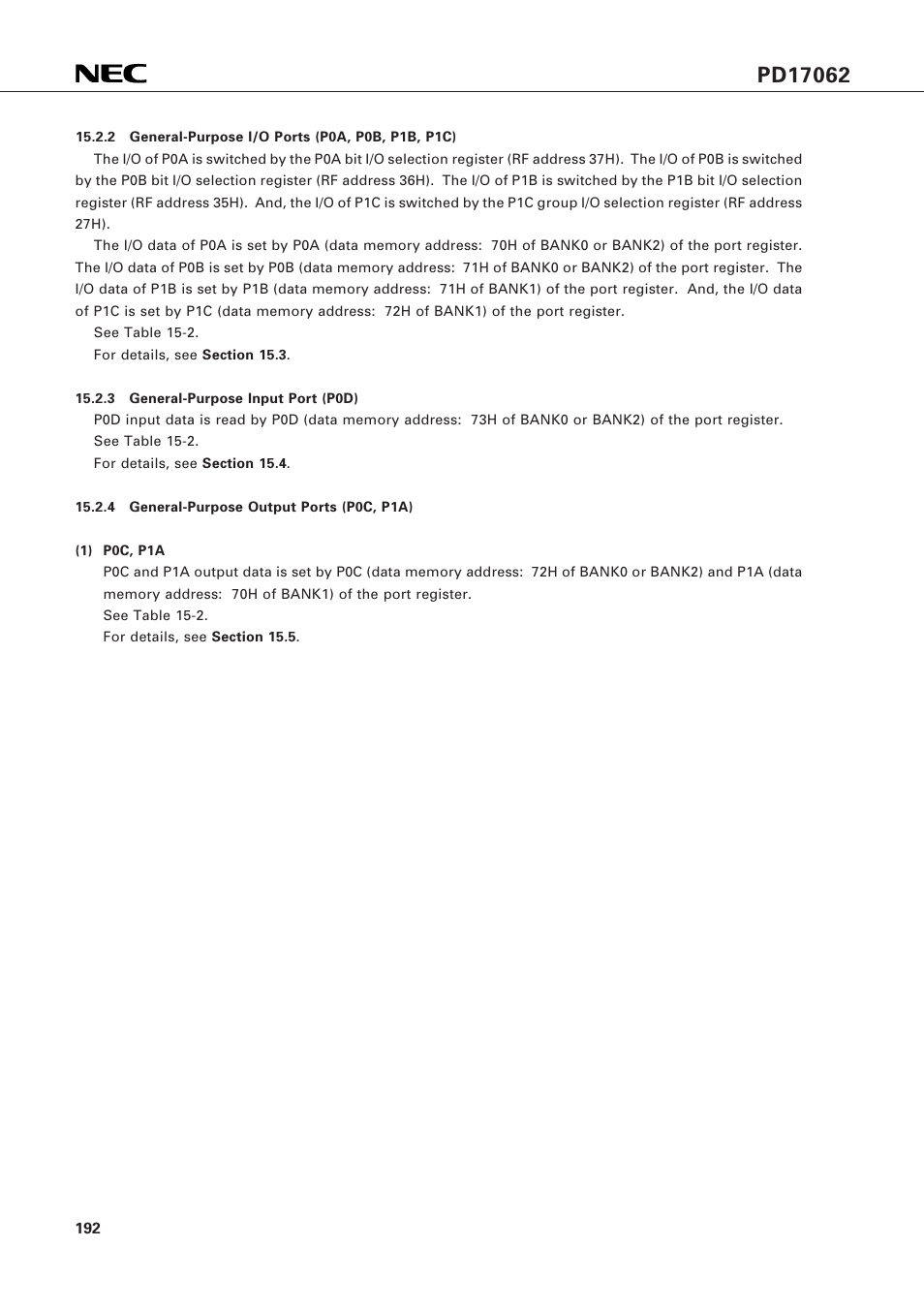 NEC PD17062 User Manual | Page 192 / 296