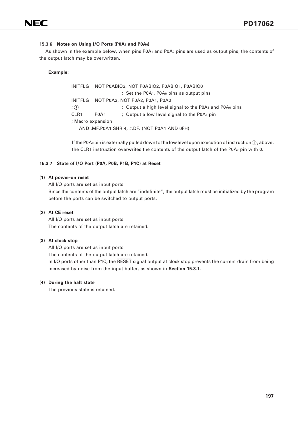 NEC PD17062 User Manual | Page 197 / 296