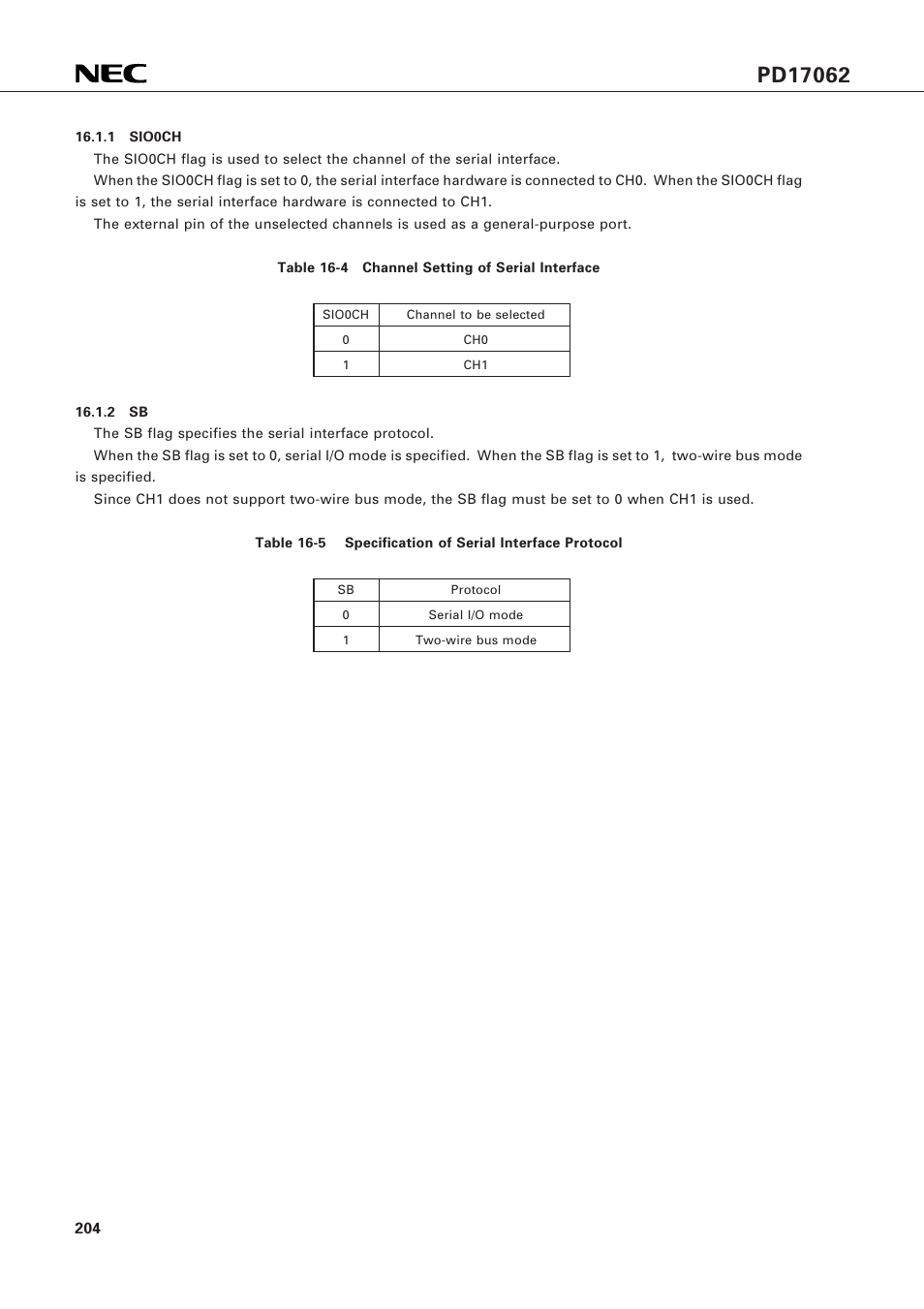 NEC PD17062 User Manual | Page 204 / 296