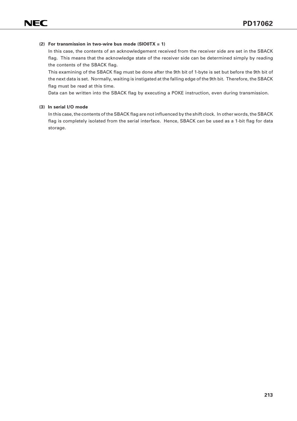 NEC PD17062 User Manual | Page 213 / 296
