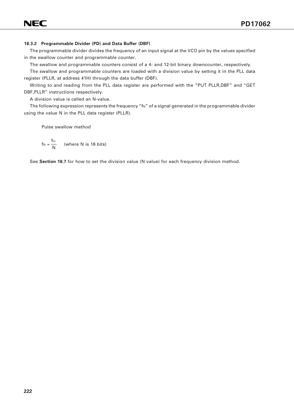 NEC PD17062 User Manual | Page 222 / 296