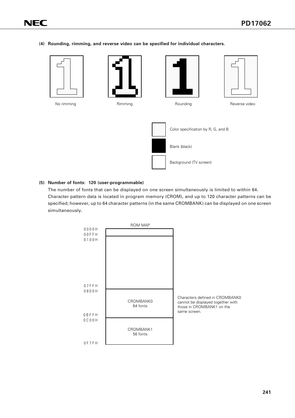 NEC PD17062 User Manual | Page 241 / 296