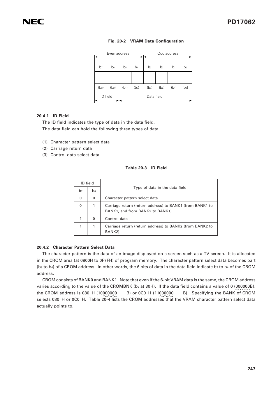 NEC PD17062 User Manual | Page 247 / 296