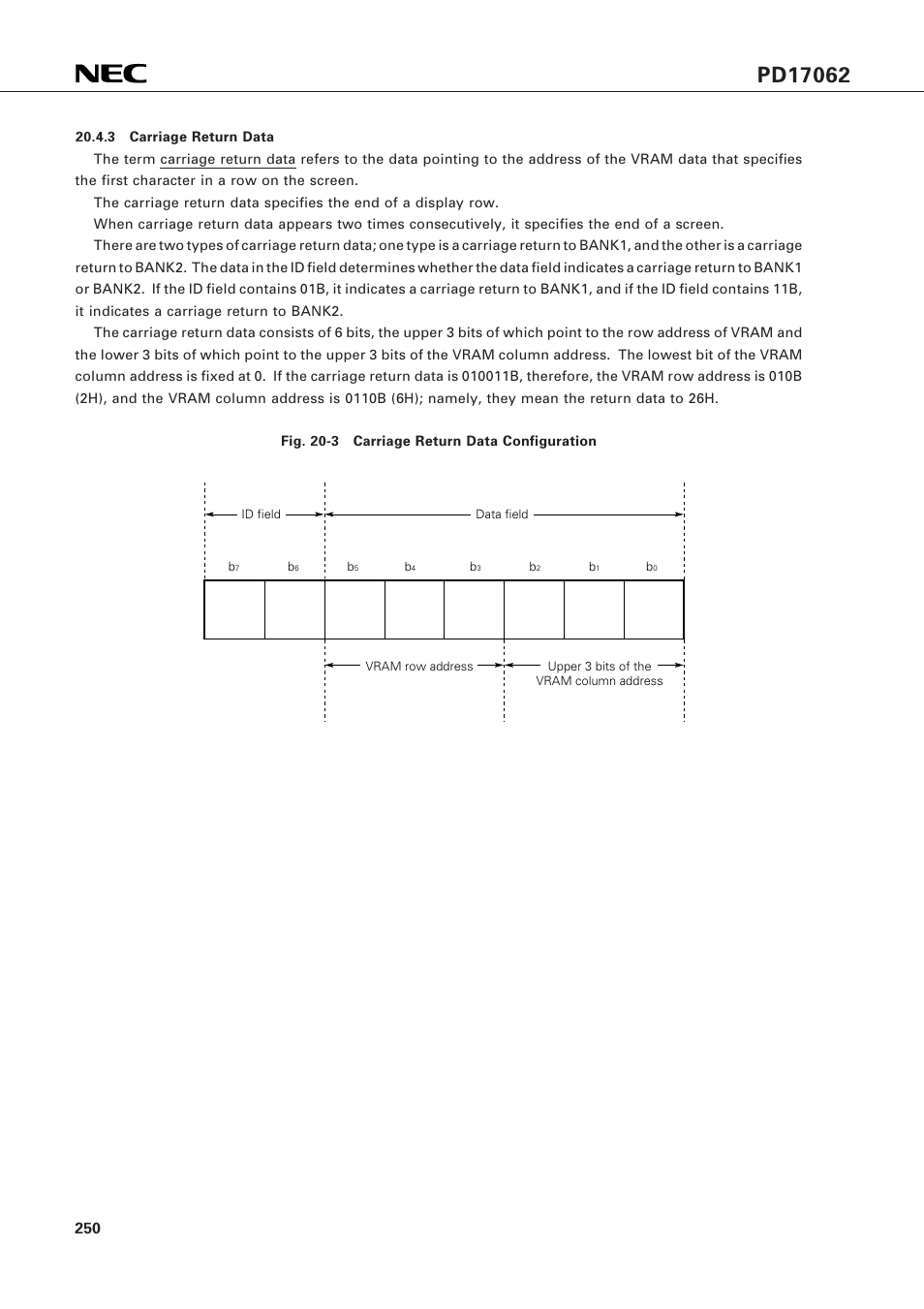 NEC PD17062 User Manual | Page 250 / 296