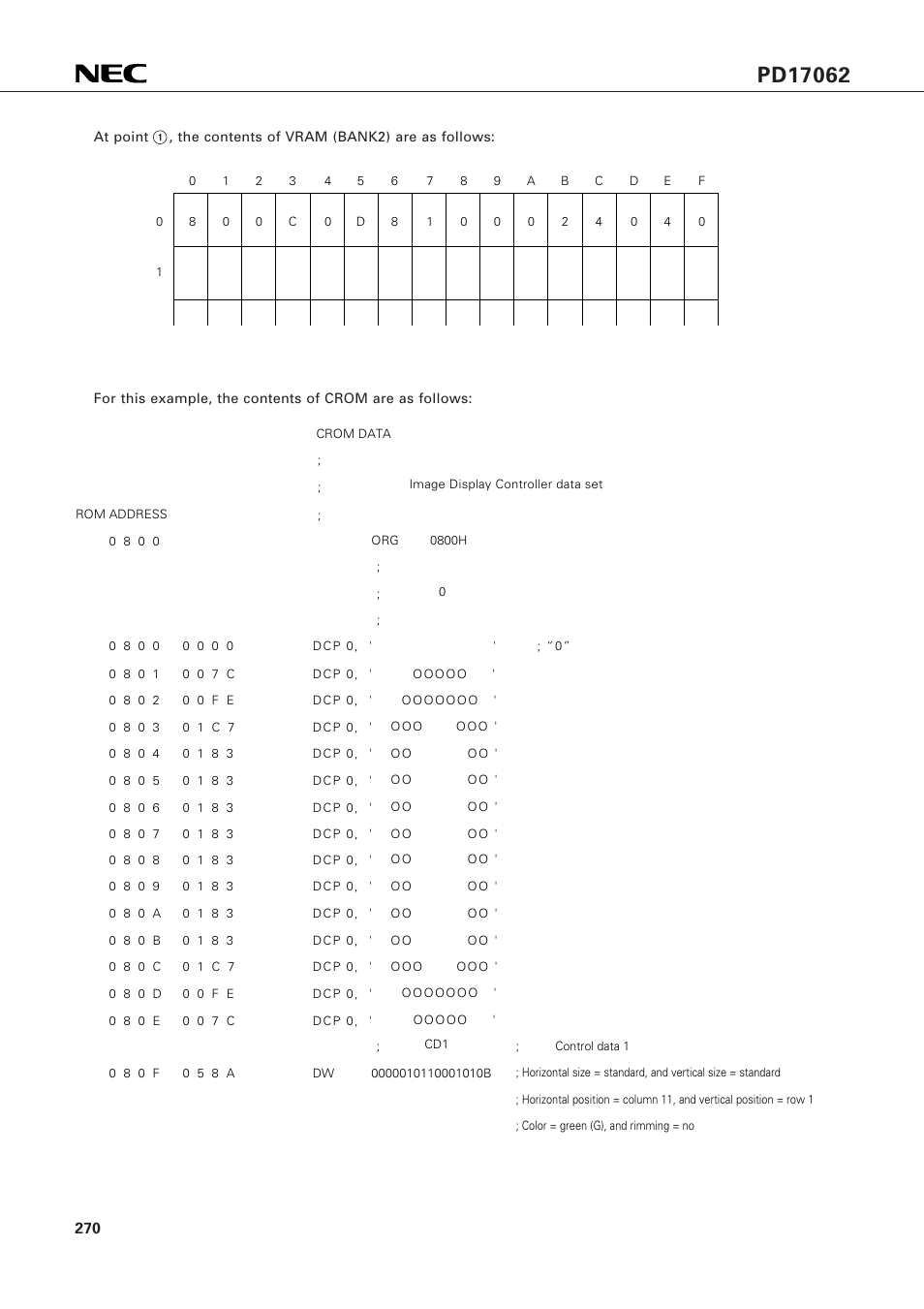 NEC PD17062 User Manual | Page 270 / 296