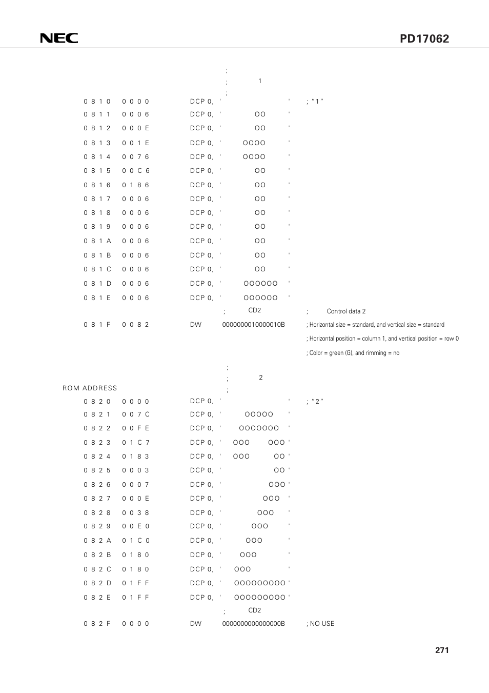 NEC PD17062 User Manual | Page 271 / 296