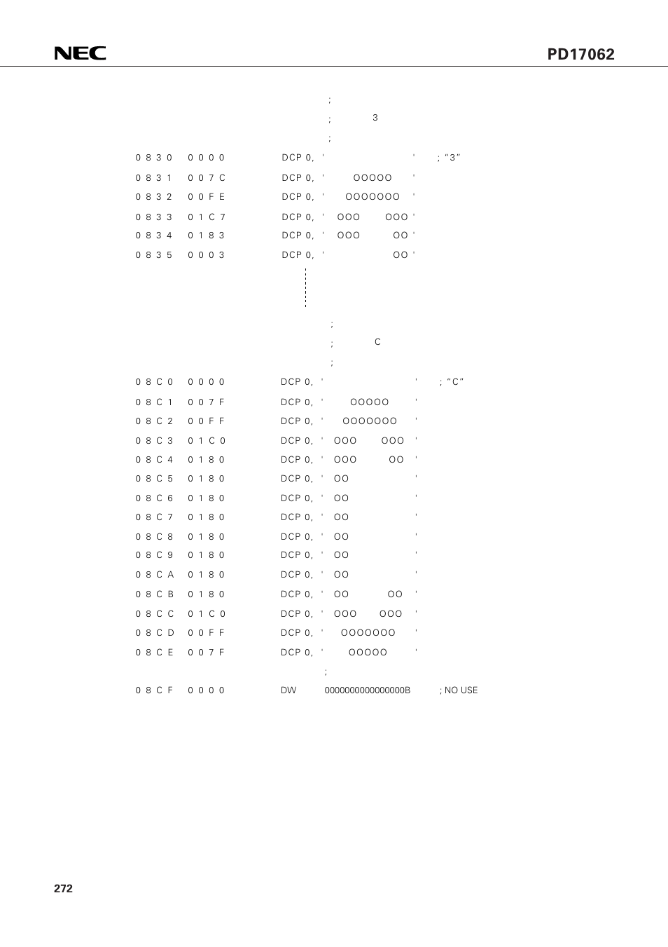 NEC PD17062 User Manual | Page 272 / 296