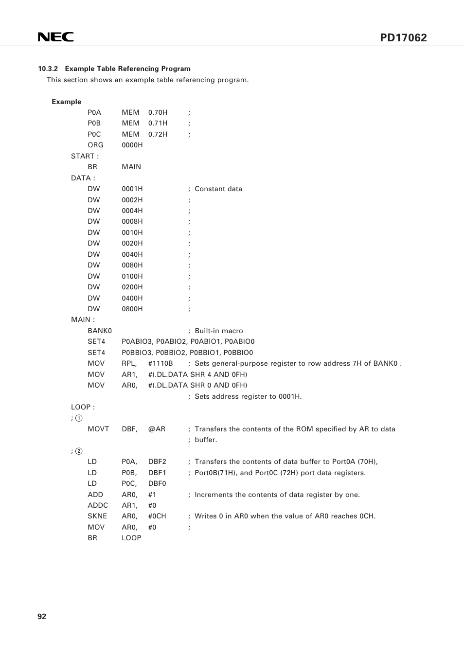 NEC PD17062 User Manual | Page 92 / 296
