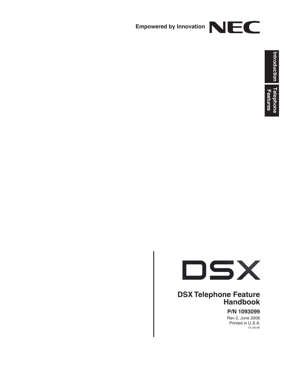 NEC DSX 1093099 User Manual | 190 pages