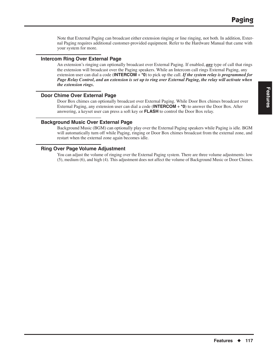 Paging | NEC DSX 1093099 User Manual | Page 125 / 190