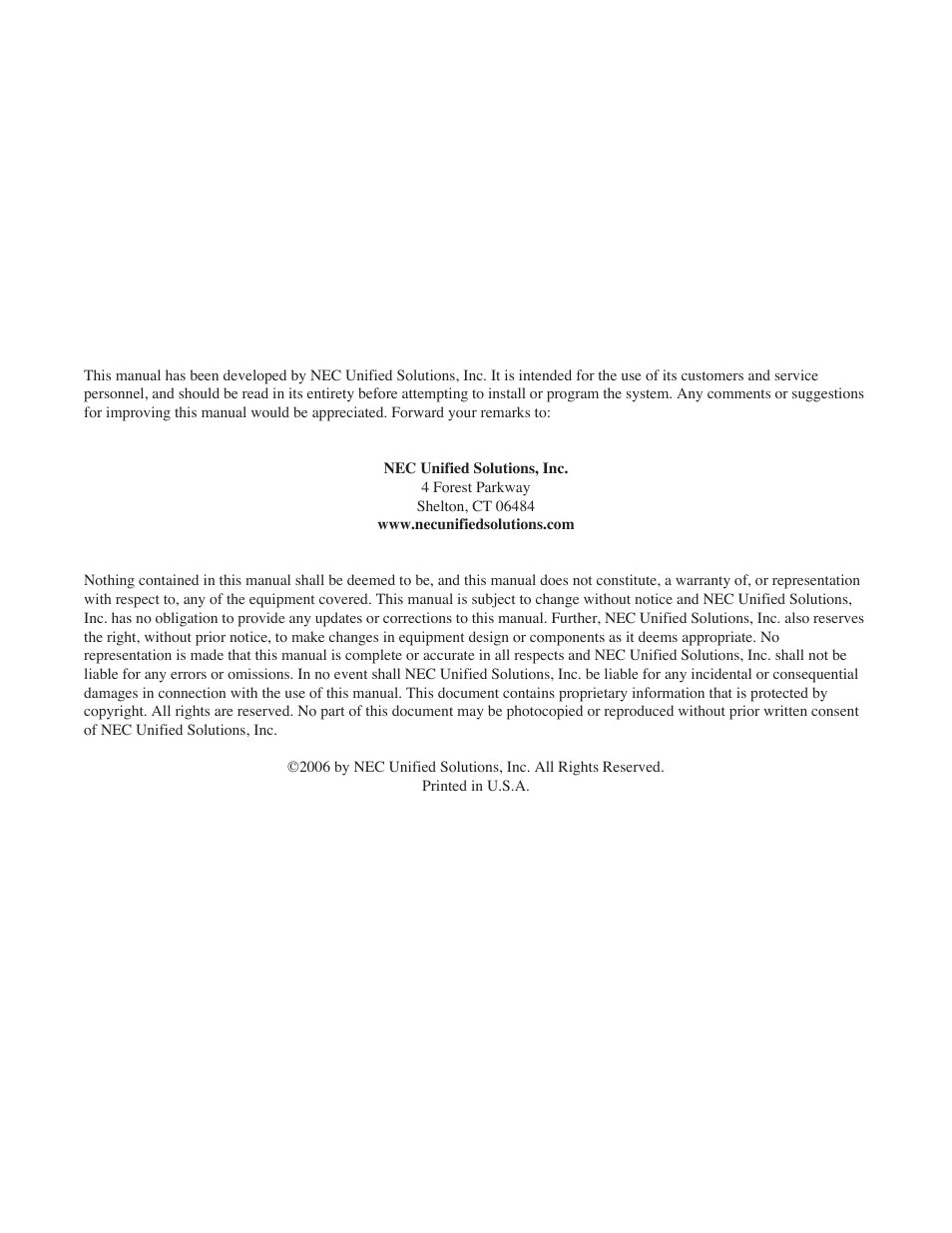 NEC DSX 1093099 User Manual | Page 2 / 190