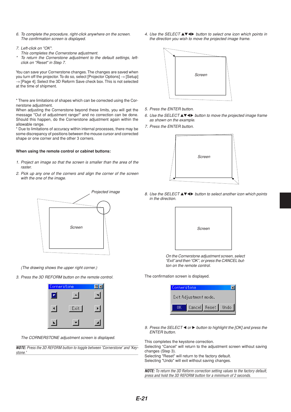 E-21 | NEC MT1065  EN User Manual | Page 21 / 65